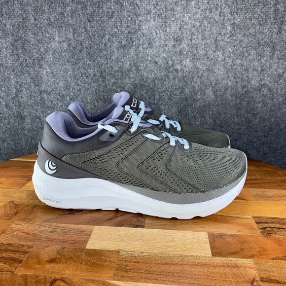 Topo Athletics Shoes - Topo Phantom 2 Running Shoes Womens Size 6.5 Gray Lilac Athletic Sneakers